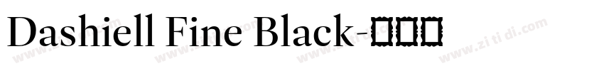 Dashiell Fine Black字体转换